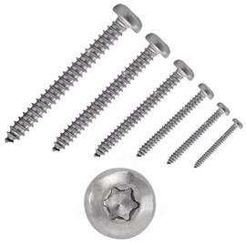 50 x flat head self-tapping screws with hexalobular socket, ISO 14585, A2 C, 4.2 x 70, TX20