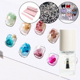 classic nail Moregel Art Liquid Ink Gel Tint Gel + 30 Parts / 모어젤 아트리퀴드 잉크젤 틴트젤+파츠 30개