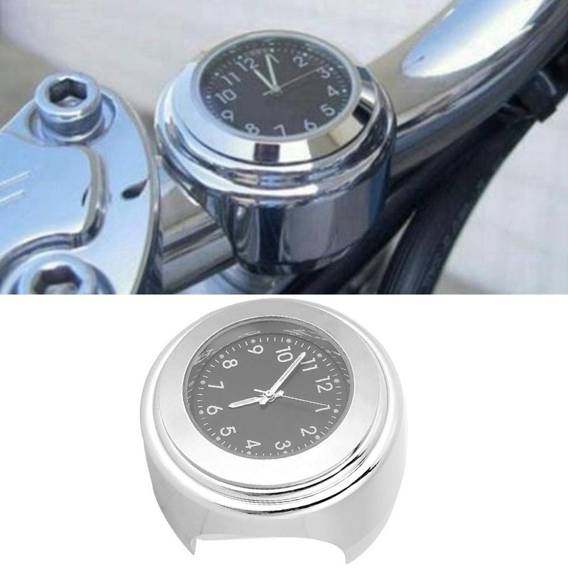 KIMISS Motorcycle Handlebar Clock, Motorcycle Clock with Dial Universal Fit