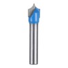 sourcing map Point Cutting Roundover Router Bit 3/16" Radius 1/4"