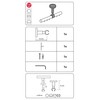 GARDINIA Ceiling Support for Curtain Rod, with Metal Mounting Plate,