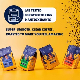 TrueStart Ground Coffee 1kg, Energising Colombian - Ground Coffee for Cafetiere V60 Aeropress, Single Origin Arabica Coffee Beans, Freshly Hand Roasted Speciality Grade, Medium Roast