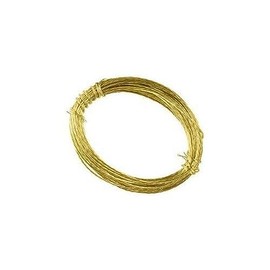 Romak 229110 4 Strand Brass Picture Wire, Card of 10, 5 Meter Length