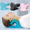 Posture corrector pillow turtle neck, straight neck, back neck acupressure wooden needle blue