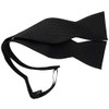 TigerTie Self-tie black in polka dots, bow tie 100% pure