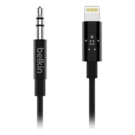 Cable de Audio Lightning a Jack 3.5 Belkin de 90 cm Negro