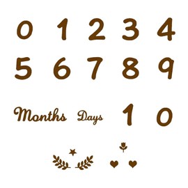 Monthly Photo Letter Banner, Toy, Birthday Photo, Monthly Letter Banner, Anniversary Photo, Photo Shoot Sheet, Sleeping Art, Monthly Card, Newborn Photo, Growth Record, Age Card, Decoration, Photo