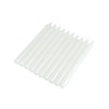 Set di 10 candele a candela, 20 cm, colore: bianco