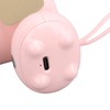 Handheld Fan Cute Cartoon Dog Shaped 3 Speeds Rechargeable Portable