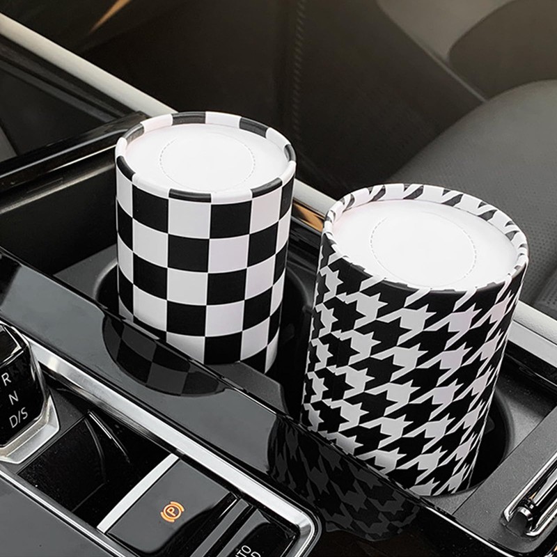 PACIOCEAN 4 Pack Car Tissues Holder with Facial Tissues,Cylinder Holder