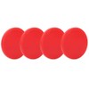 4PCS Air Hockey Pucks, Red Plastic Hockey Pucks Replacement Accessories