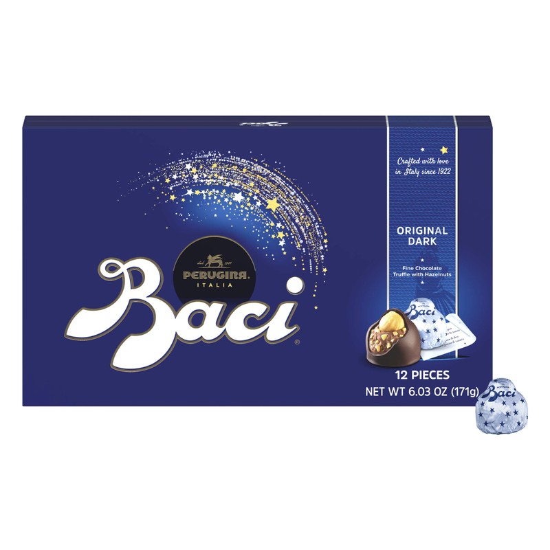 Baci Perugina Classic Dark Chocolate12 Piece Box, 6.03 Ounce