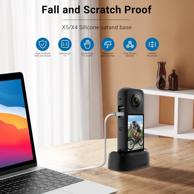 CYNOVA Insta360 X4 Desktop Stable Holder Insta 360 X4 Adapter