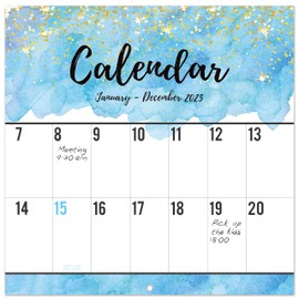2025 Calendar - 12-Month 2025 Wall Calendar, Jan. 2025 - Dec. 2025, Large Print Big Grid, 12" x 24" (Open), Thick Paper