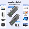 2026 Upgraded Wireless HDMI Transmitter and Receiver 328FT/100M, 4k Decode