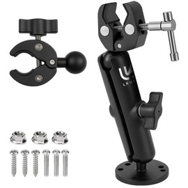 Adjustable Trolling Motor Mount Stabilizer, Anti-Vibration Shaft Bounce for Kayak and Boat, 360° Adjustable Fits 0.6 to 2 Inch Bars - Fishing Gear