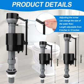 Universal Toilet Flusher Replacement Kit Toilet Flush Flapper Repair Kit Include Toilet Fill Valve 2 Inch Low Flow Toilet Rubber Flapper Handle Replacement Toilet Valve Toilet Float Replacement Kit