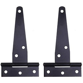 Merriway® BH00125 (4 Pcs) Tee Hinge, 100 mm (4 inch) Black Japanned - Pack of 4 Pieces