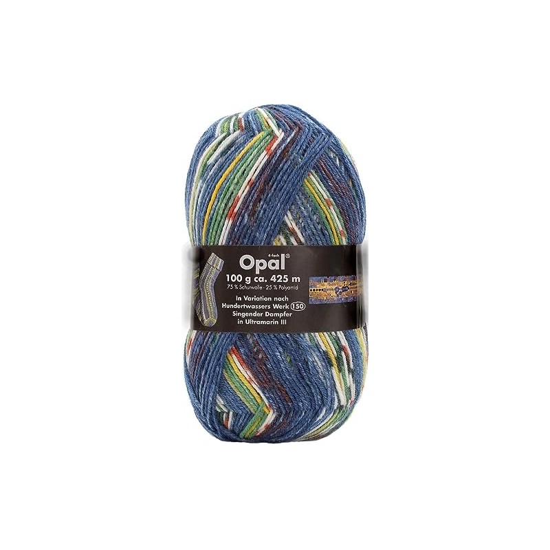 Opal Hundertwasser sock wool, 100 g, 150