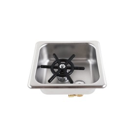 MaxSen Pitcher Rinser Glass Rinser Espresso Rinser Drain and Drip Tray Solid Brass And 304 Stainless Steel Bar Glass Rinser for Kitchen Sink,Home Kitchen Hotel Cafe Restaurant