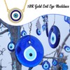 WENDAO Evil Eye Necklace for Women - 925 Sterling Silver