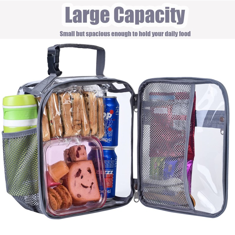 Oraben Stadium Approved Clear Lunch Bag for Sprots Work,Clear Lunch