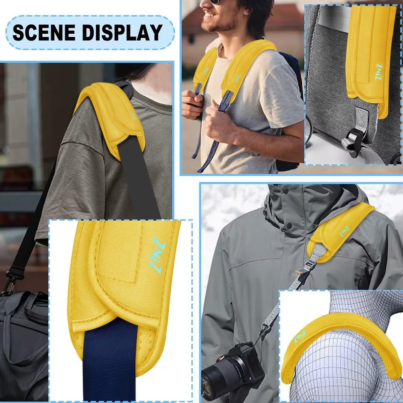 ZINZ 2-Pack Shoulder Pad Replacement for Bags - Long and