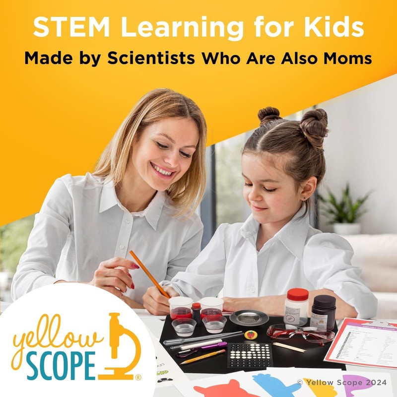 Yellow Scope Chemistry Kit, Science Experiment for Girls & Boys,