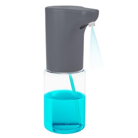 ProMedix Automatic Soap Dispenser 300 ml with Infrared Sensor, Automatic Dispenser for Liquid Soaps, Disinfectants, Shower Gels and Shampoos, Electronic Soap Dispenser (Grey)