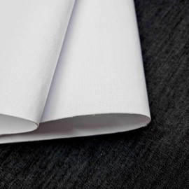 TFG Heavyweight Iron On Buckram Fusible Woven Cotton Extra Stiff 650 GSM Double Layer Fabric Backing Interfacing 90cm Wide Easy to Use Single Sided (1 Metre)