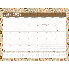 2024-2025 Calendar 18 Months Student Calendar/Planner for 3-Ring Binder, Desk, or Wall -v020