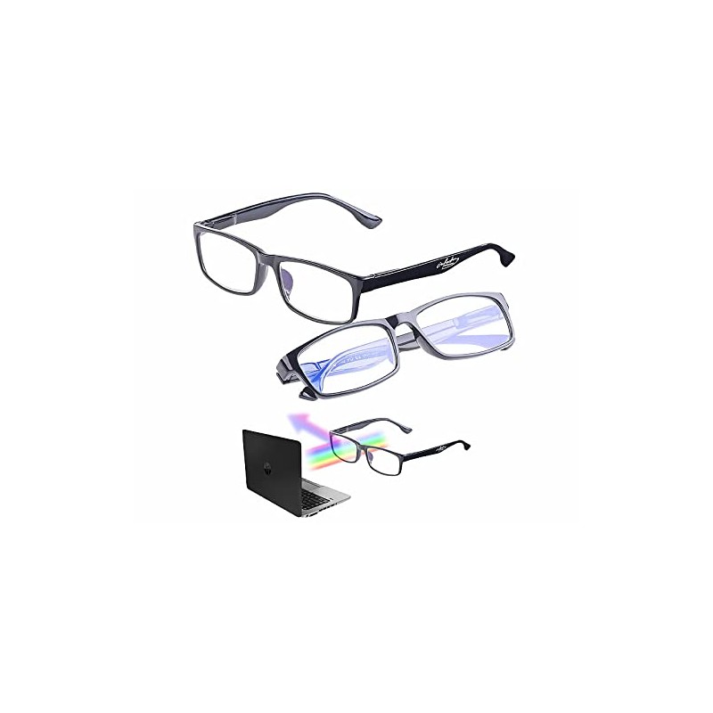 infactory Glasses Blue Filter: 2 Pack Screen Glasses with Blue