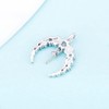 LGSY Moon CZ Bail Pendants for Pearl Jewelry Making Sterling