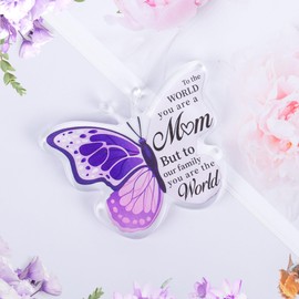 Mothers Day Gifts,Gifts for Mum Nanny Birthday Gifts,Unique Mothers Day Gifts for Mum,Acrylic Butterfly Plaque Gifts for Mum,Mum Gifts Plaque for Grandma Granny Nana Nan