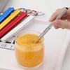 Hoshen Reusable Three-Section Foldable Metal Straw, Portable Telescopic Straw, Including
