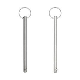 MECCANIXITY Quick Release Pins, Dia 5/16"(8mm) Usable Length 4.17"(106mm) Total Length 5.71"(145mm) Bimini Top Pin Marine Hardware Carbon Steel for Boat Accessories, Pack of 2