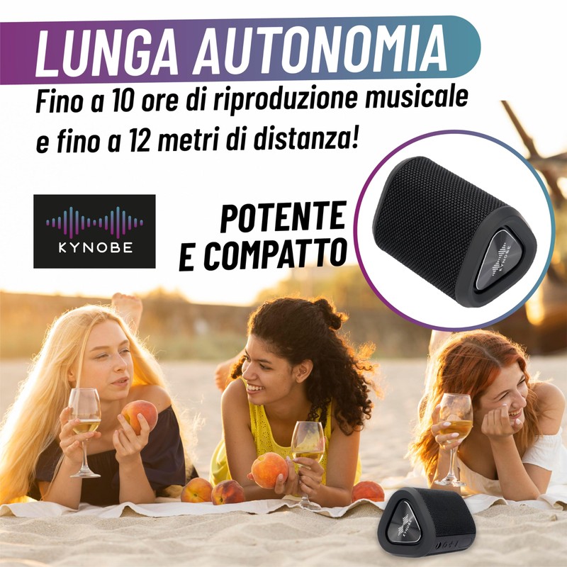 Tragbarer Bluetooth-Lautsprecher – Leistungsstarker Bluetooth-Lautsprecher mit hochwertigem Audio und kompaktem