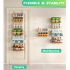 Mefirt 12 Inch Wide Narrow Over The Door Pantry Organizer,