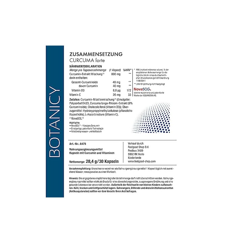 Botanicy BOTANICY Curcuma forte pack of 3 - liquid NovaSOL