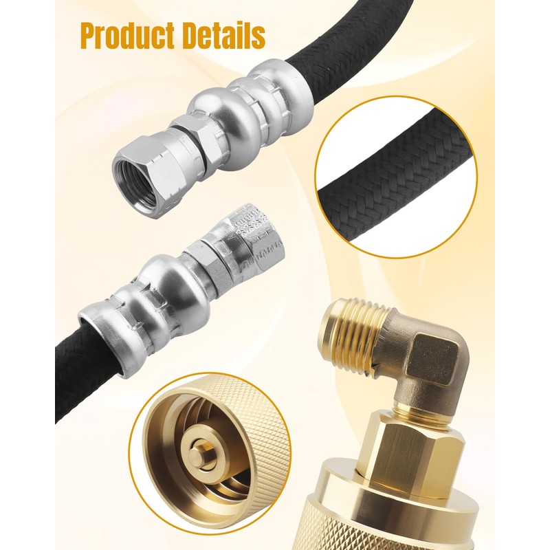 Forklift LPG Propane Hose Fit for Propane-Powered Forklifts, Designed for