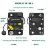 LENKRAD 90 Amp Marine Circuit Breaker Resettable 90A with Manual