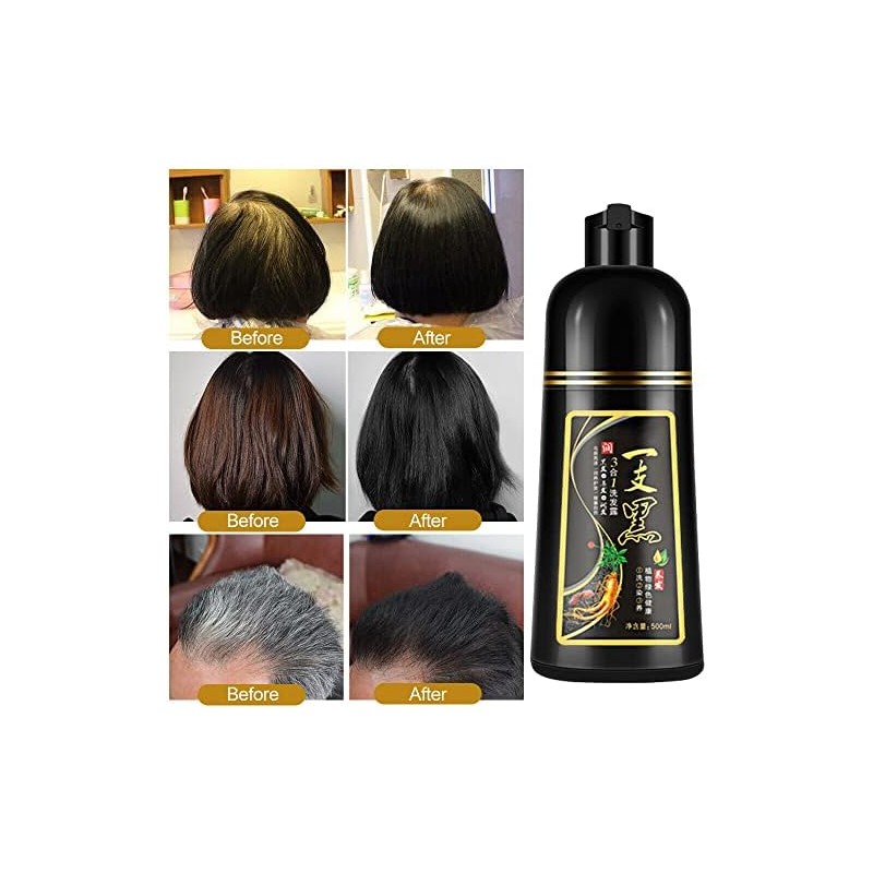 Champú Para Teñir El Cabello Al Instante De 500 Ml,