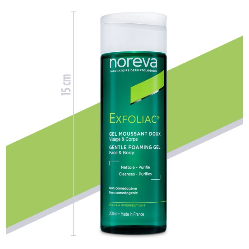 Gel Limpiador Noreva Exfoliac Acné Regulador De Sebo 200ml