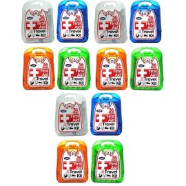 Great Lakes/IIT (12) Coralite First Aid Travel Kits Bandages Latex Free Assorted Colors