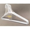 DODIN HOME 10 White Wire Hangers Space Saving Metal Coat
