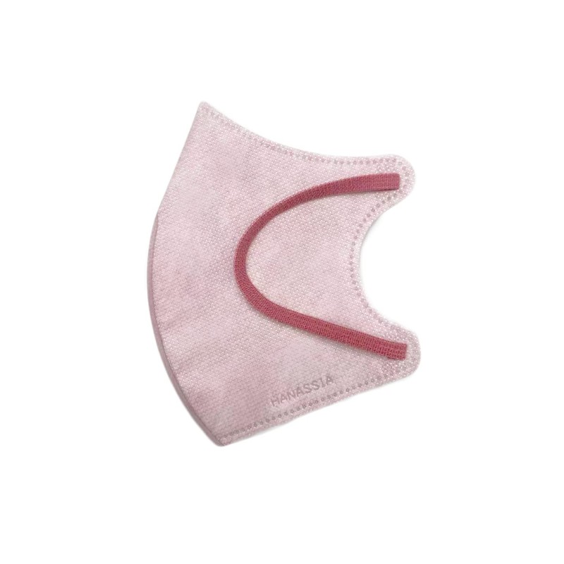 [Hanassia] 全国マスク工業会マーク入り ウィステリアbicolor マスク 個包装 30枚入り （ローズピンク）