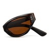 Cyxus P1181 Folding Sunglasses, Polarized Lenses, UV Protection, Small Face