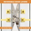 Probrico Keyed Alike Brushed Gold Exterior Door Locksets Square, Satin