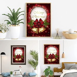 Treat Me Diamond Painting Kits Diamond Art Kit for Adults Full Drill Square Rhinestone Arts Christmas Pattern for Home Wall Decor, 30x40cm/11.8x15.7in