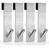 WOOLUCK® Shower Hooks without Drilling, Pack of 4 Door Hooks